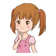 女の子/考える