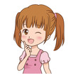 女の子/ひらめく