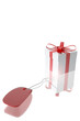 Computer mouse connected to a gift