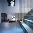 canvas print picture - architectural interior 3d illustration