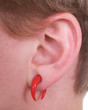 Ohr mit Ohrschmuck