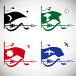 Vector: vector flags vector flags