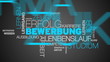 Job application word cloud animation