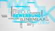 Job application  word cloud animation