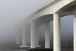 Bridge in the early morning mist