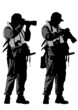 Journalist with camera