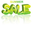 Sale green 3D word