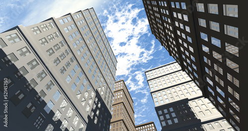 Illustration: Building And Skyscapers Upward Building And Skyscapers Upward