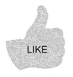 Various words forming thumb up