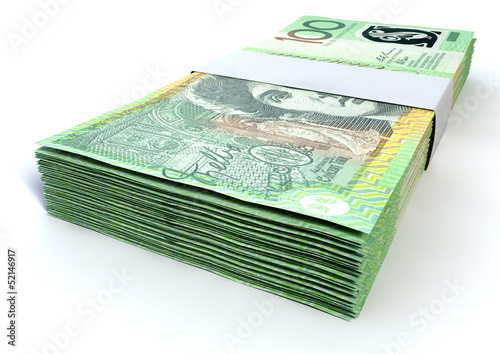 Photo: Australian One Hundred Dollar Notes Bundles Australian One Hundred Dollar Notes Bundles