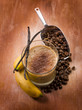 Foto: drink smoothie with coffee banana and vanilla drink smoothie with coffee banana and vanilla