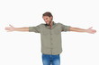 Man standing with arms outstretched