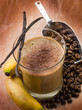 drink smoothie with coffee banana and vanilla