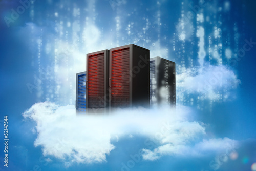 Photo: Data servers resting on clouds Data servers resting on clouds