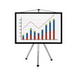 flip chart with chart