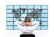 panels with  world map
