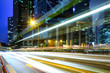 Traffic trail in city