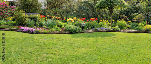 Photo: Garten mit Rasenfläche Garten mit Rasenfläche