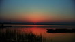 Time lapse sunset over water