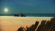 Tractor on the beach