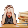 Frustrated child with learning difficulties