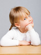 Photo: Close-up of a cute little girl Close-up of a cute little girl
