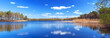 Panorama of beautiful lake in Poland