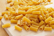 uncooked penne pasta