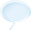 blue speech bubble vector