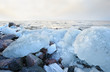 Photo: Baltic sea with ice boulders Baltic sea with ice boulders