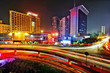 the light trails in shanghai china