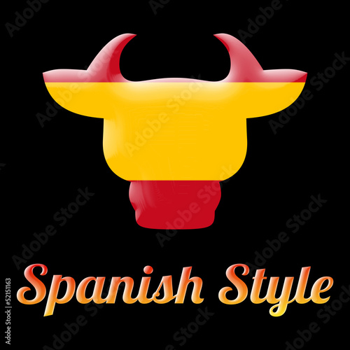Illustration: toro, simbolo della Spagna toro, simbolo della Spagna