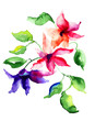 Photo: Stylized Beautiful flowers illustration Stylized Beautiful flowers illustration