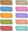 Vector: Leather banners Leather banners