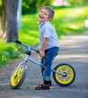 Little boy on a bicycle