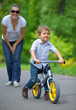 Photo: Little boy on a bicycle Little boy on a bicycle