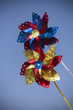 windmills on blue sky