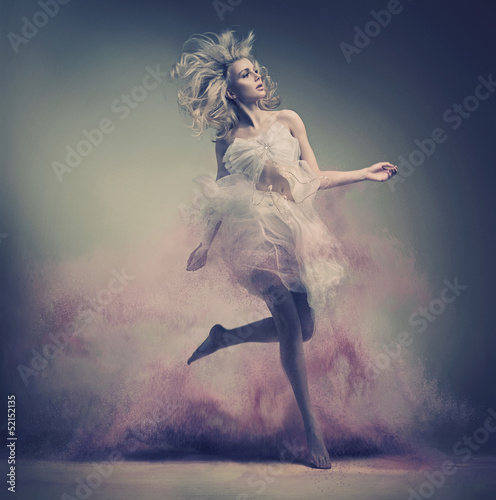 Photo: Dynamic photo of a stunning blonde beauty Dynamic photo of a stunning blonde beauty