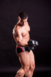 Photo: young bodybuilder traininig young bodybuilder traininig