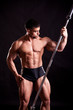 young bodybuilder posing