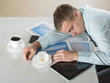 Photo: Tired businessman Tired businessman
