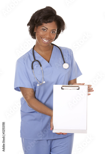 Photo: nurse using stethoscope nurse using stethoscope