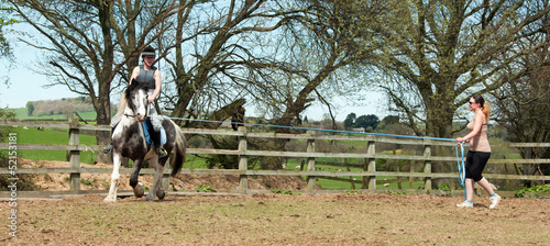 Photo: Lesson on the lunge Lesson on the lunge