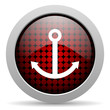 anchor glossy icon