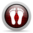 footprint glossy icon