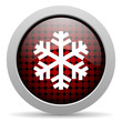 snowflake glossy icon