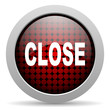 close glossy icon