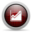 histogram glossy icon