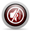 mute glossy icon