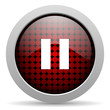 pause glossy icon